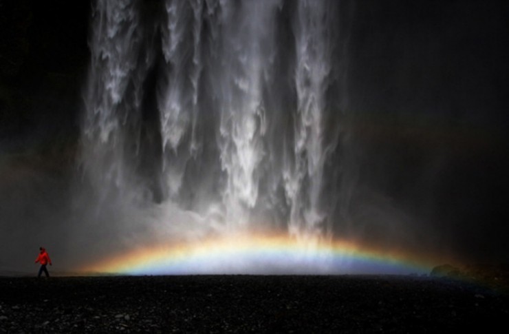 naturaleza-bella-cascada arco iris
