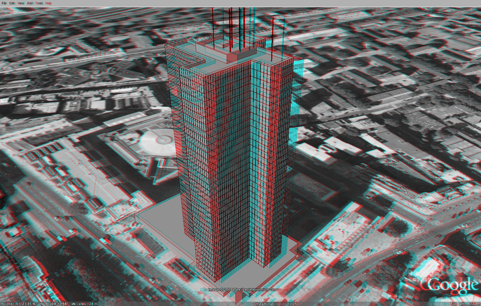 imagen 3D edificio google building