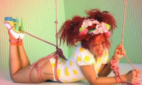Rihanna SM s&m music video shoot