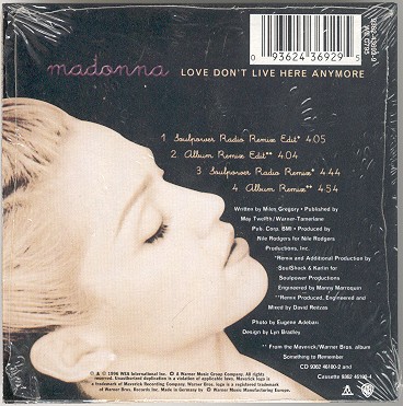 madonna love dont live here anymore alemania german cd single sencillo