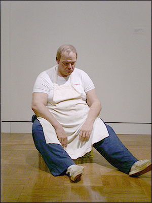 duane hanson escultura figura carnicero