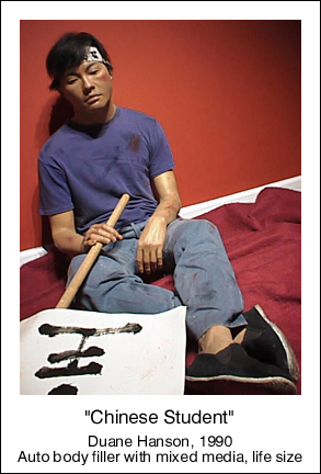 duane hanson escultura figura chinese student