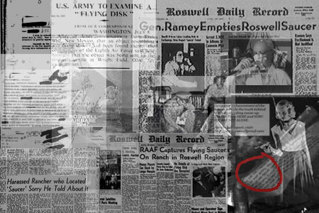 roswell ovnis newspapers ufos