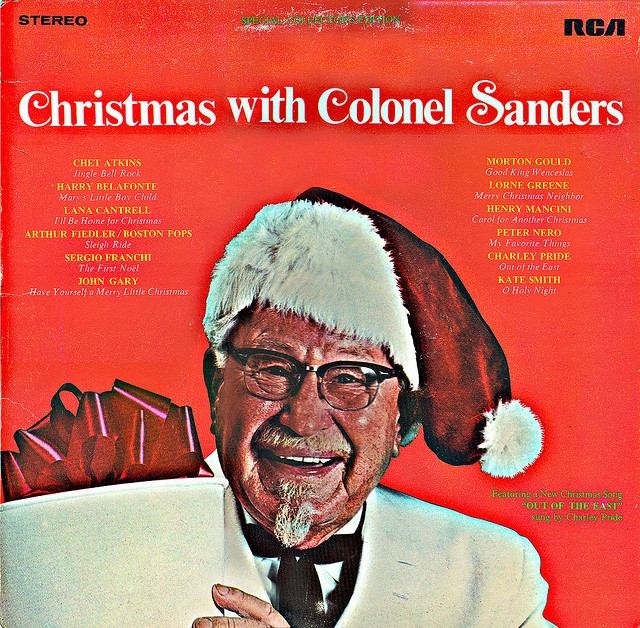 portadas discos navidad coronel sanders