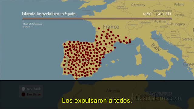 mapa guerras espana al andalus