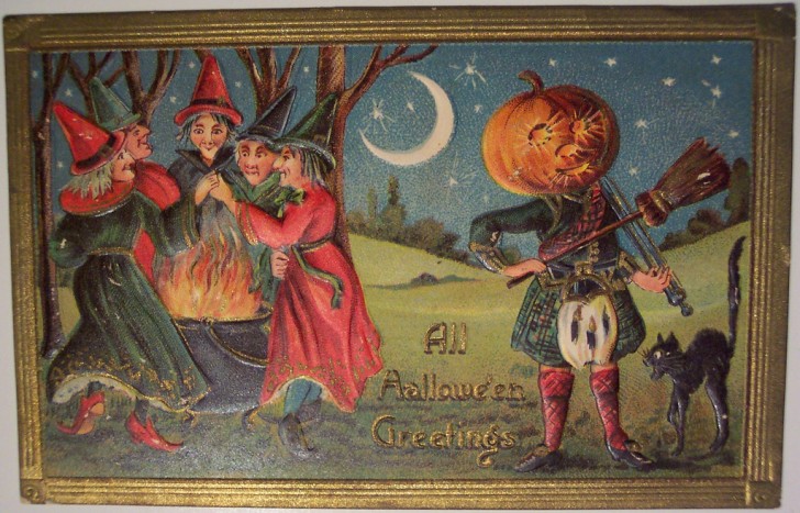 Ilustracion Halloween antigua 174