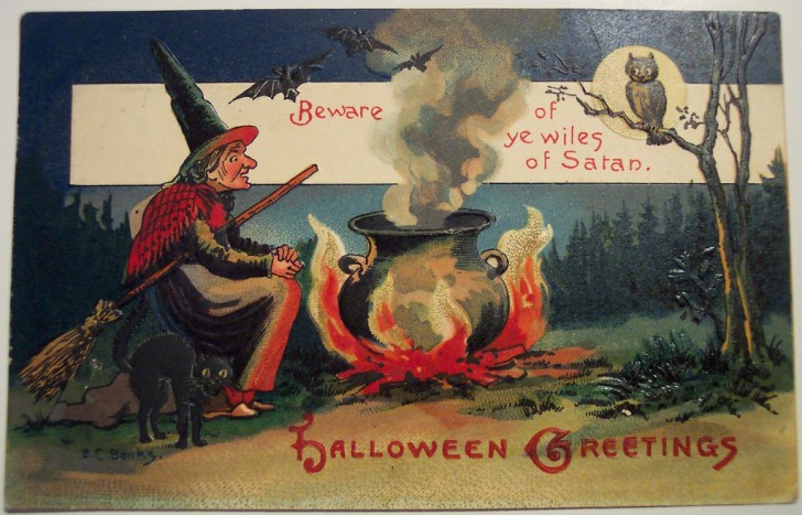 Ilustracion vintage Halloween 152