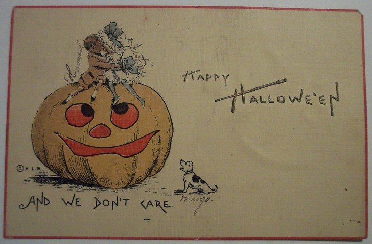 Postal Halloween retro 016