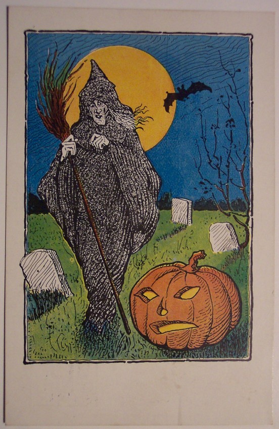 Postal Halloween retro 053