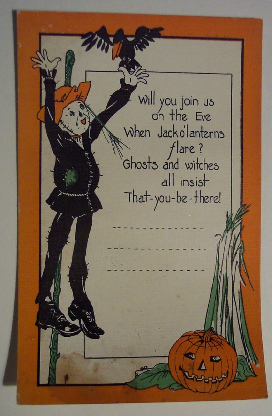 Postal Halloween retro 078