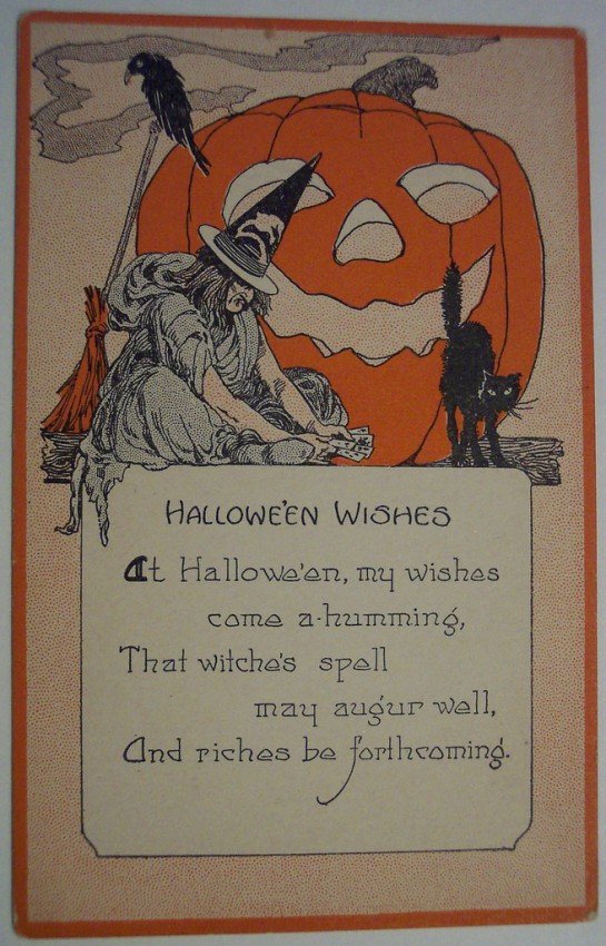 Postal Halloween retro 085