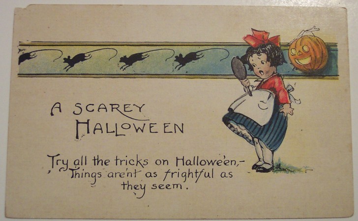 Postal Halloween retro 120