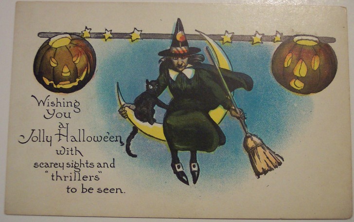 Postal Halloween retro 132