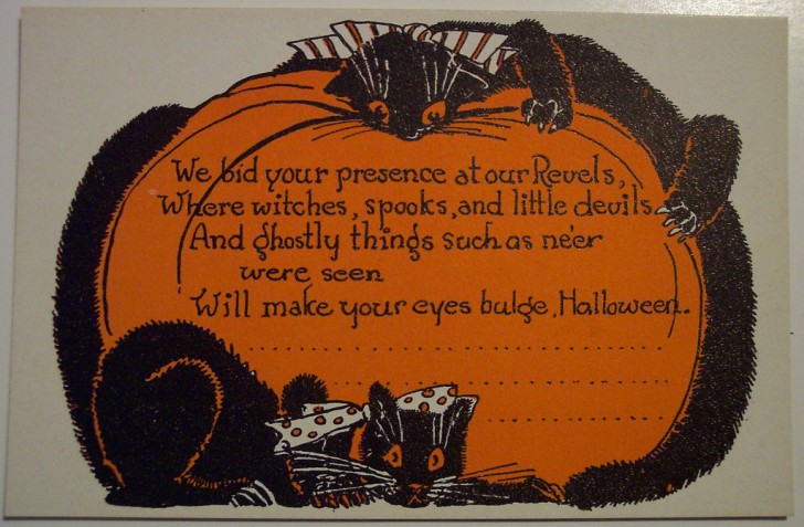 Postal Halloween retro 136