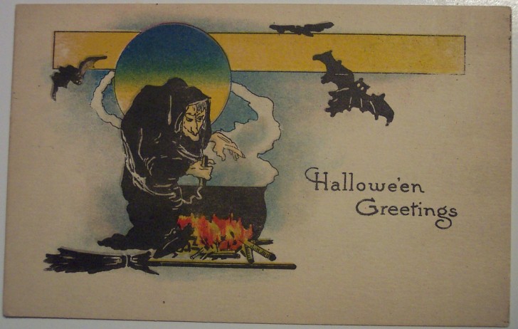 Postal Halloween retro 137
