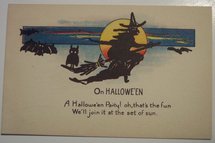 Postal Halloween retro 138