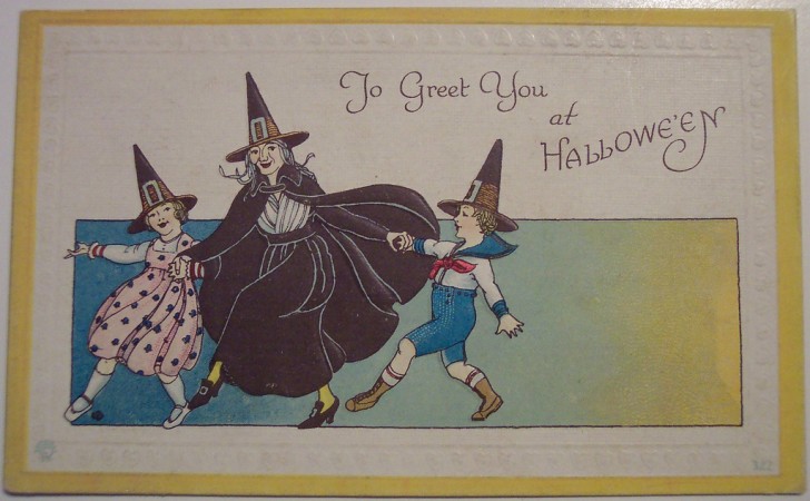 Postal Halloween retro 143