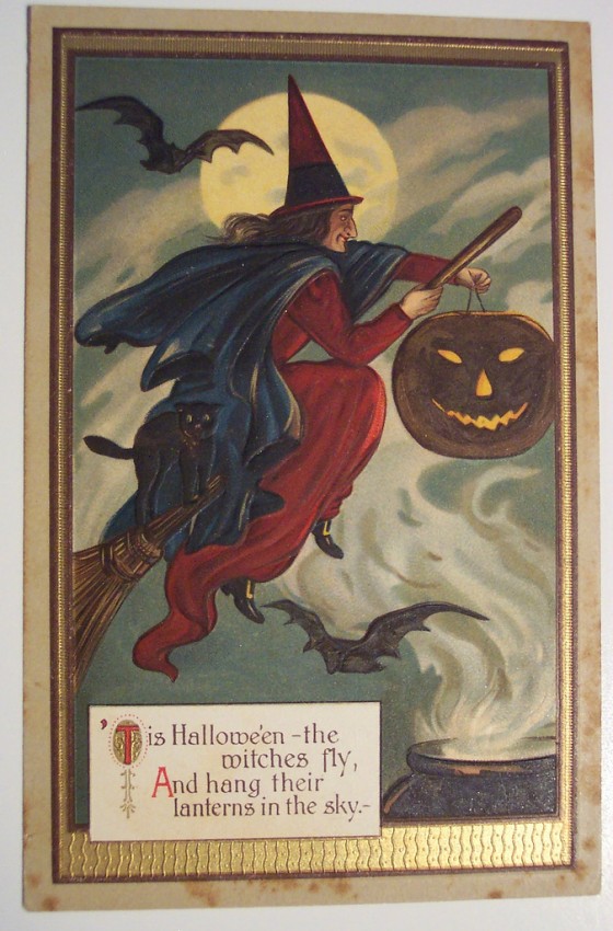 Postal Halloween retro 144
