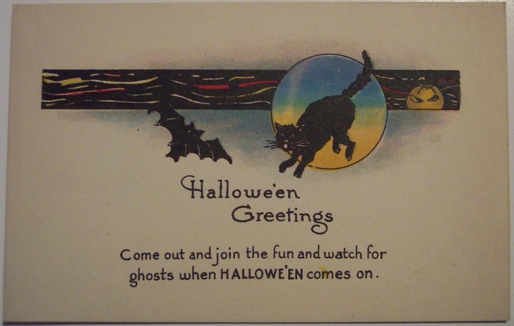 Postal Halloween retro 150
