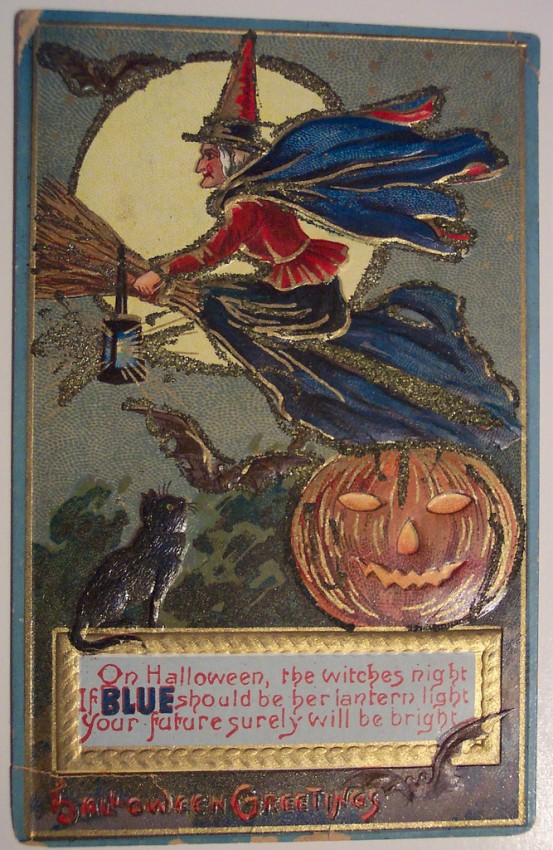 Postal Halloween retro 153