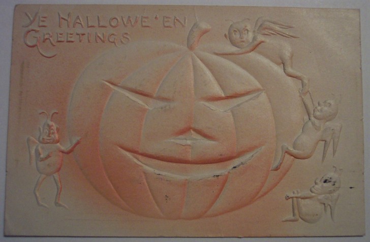 Postal Halloween retro 157