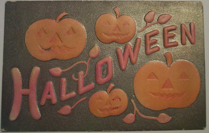 Postal Halloween retro 161