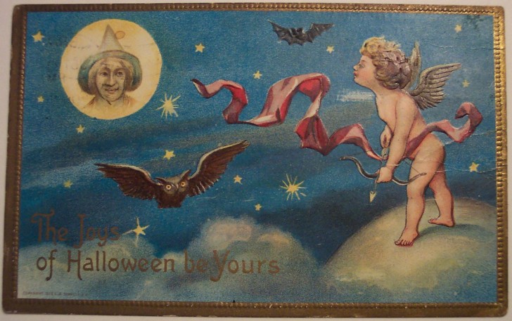 Postal Halloween retro 164