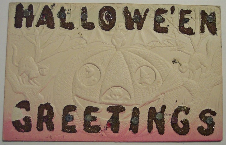 Postal Halloween retro 168