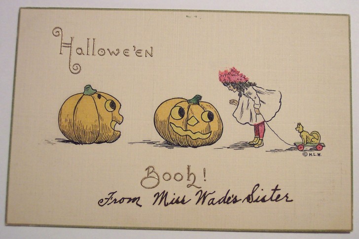 Postal Halloween retro 181