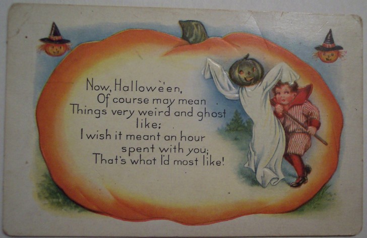 Postal Halloween vintage 123