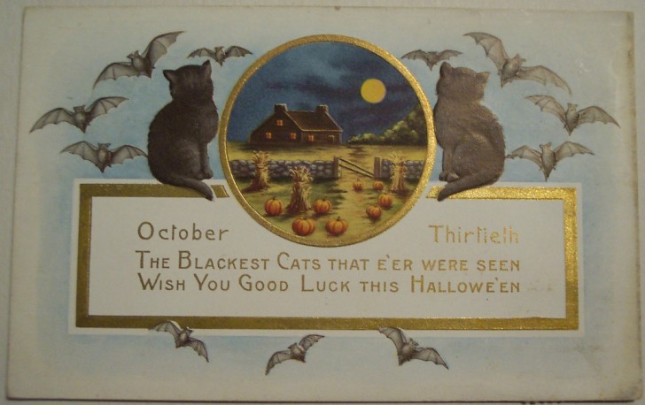 Postal Halloween vintage 124