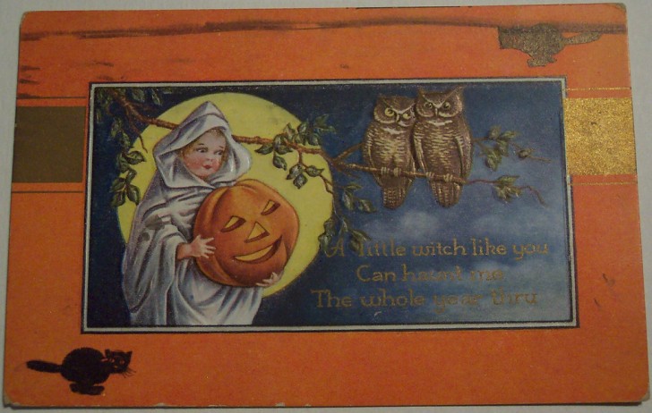 Postal Halloween vintage 125