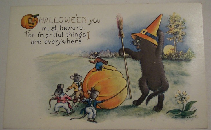 Postal Halloween vintage 132