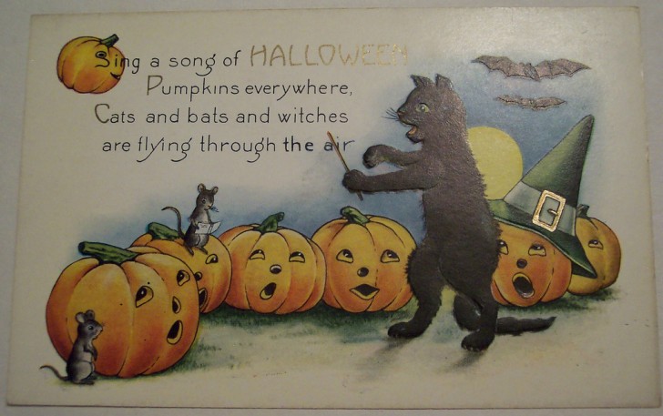 Postal Halloween vintage 135
