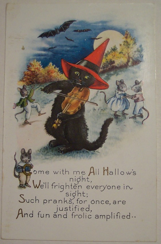 Postal Halloween vintage 136