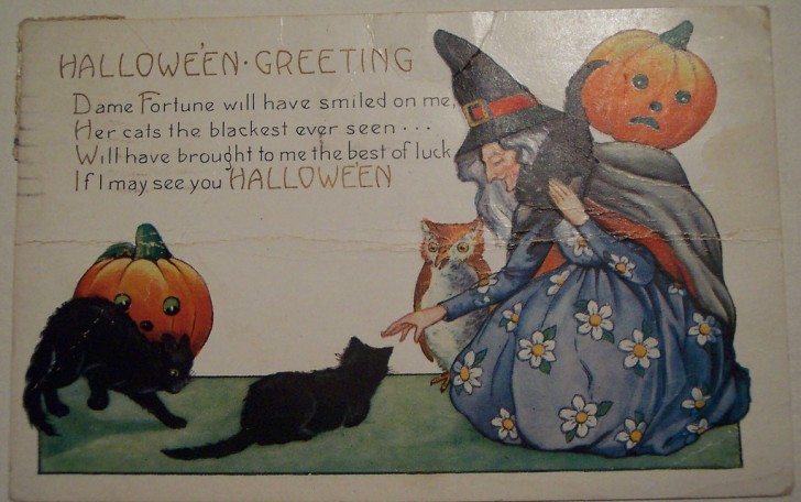 Postal Halloween vintage 137