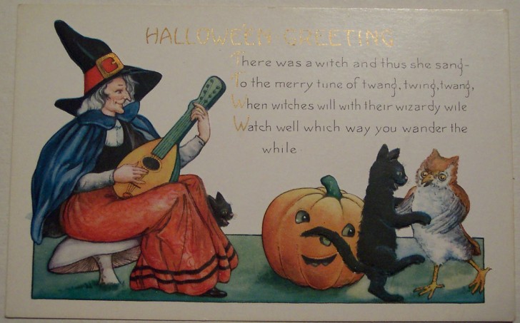 Postal Halloween vintage 139