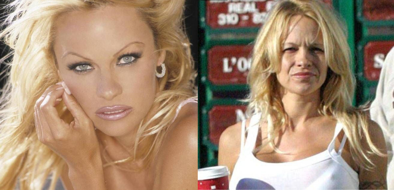 Pamela Anderson sin maquillaje