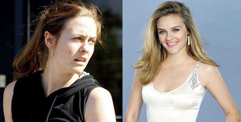 alicia silverstone sin maquillaje