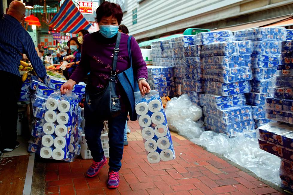 hong kong mercado papel higienico coronavirus